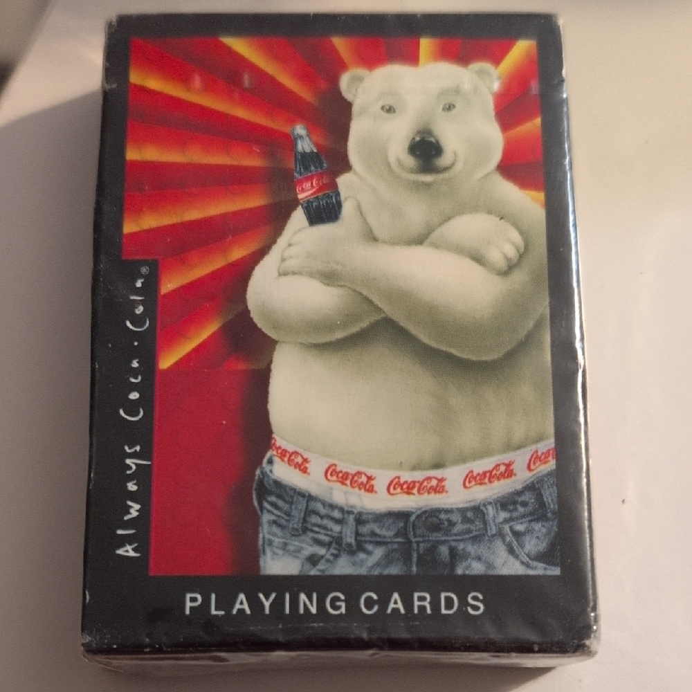 Coca Cola Polar Bear Playing Cards - Red and White